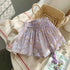 Children's floral loose shorts